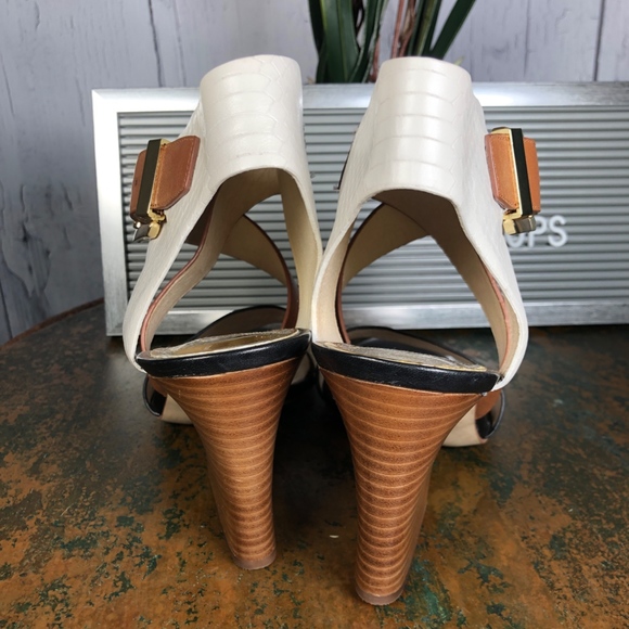 MICHAEL Michael Kors White/Brown/Blue Leather - Picture 4 of 8